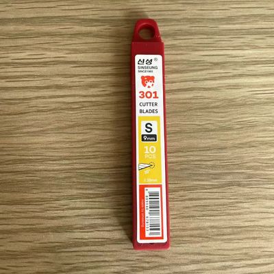kopen 9mm zilver SK2 koolstofstaal 30 graden snap off blad met 9 segmenten online vervaardiging