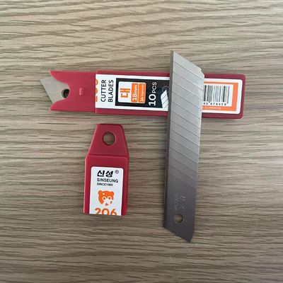 kopen Zilveren lemmet Kleur 18 mm snijlemmetjes gemaakt van SK2 hoogkoolstofstaal met 60° hoek online vervaardiging