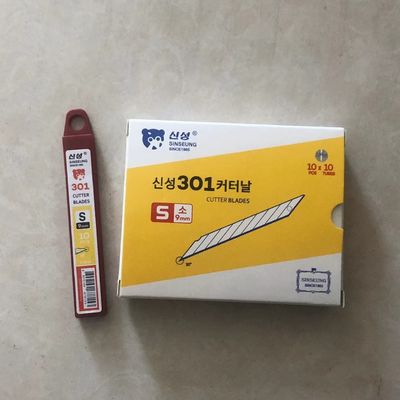 Snap Blade Box Cutter 9mm Groottes SK2 Carbon Steel Gescherpt bij 30 graden