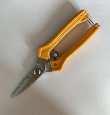 Oranje handvat ergonomische dubbellem schaar voor thuisgebruik