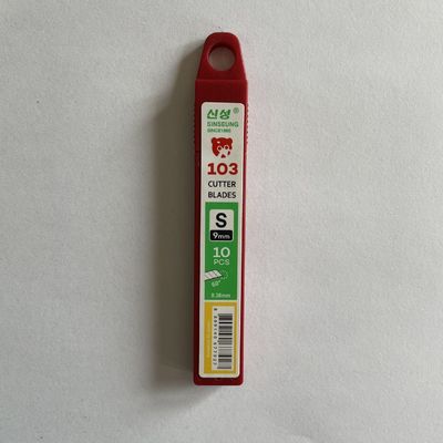 Carbon Steel Cutter Carpet Blades 9mm Breed 0.38mm 60 Grade SK2