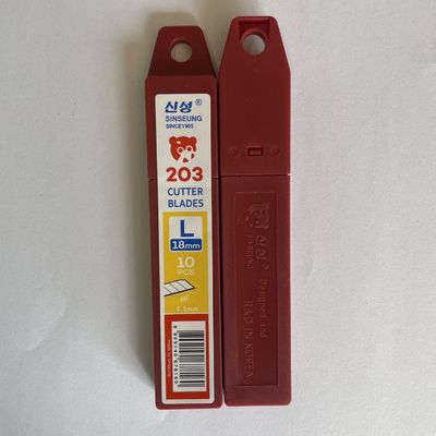 18mm Snap Off Blade 60 graden Sinseung L203 Hoek 0,5mm Dikte