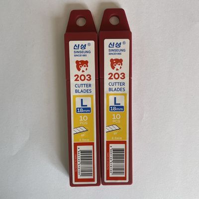 Zware 18mm knipmes 60 graden hoek 0,5 mm dikte Sinseung L203