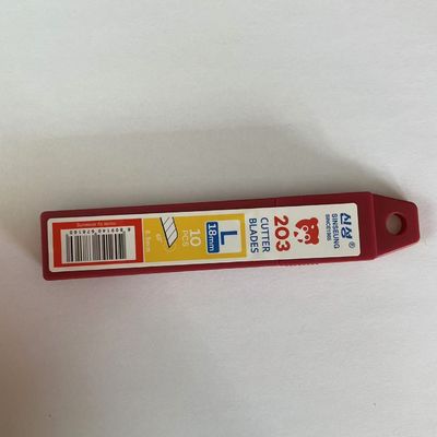 Zilveren 8 segmenten 18 mm mesjes SK2 koolstofstaal 60° snijhoek