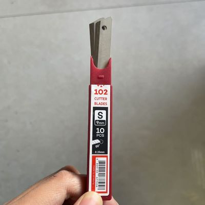 86 mm Lengte SK2 High Carbon Steel Snap-Off Blade met 12 segmenten voor schone en nauwkeurige snijwerkzaamheden