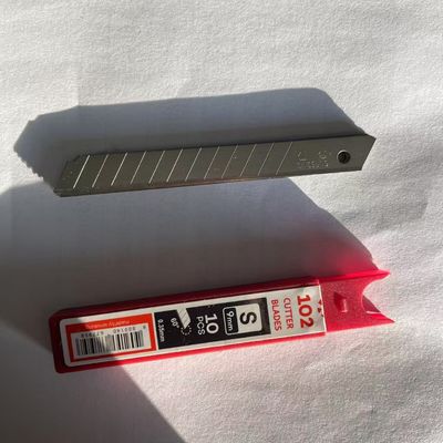 12 Segmenten 9mm Snijmessen met SK2 Hoog Koolstofstaal en 60 Graden Snijhoek