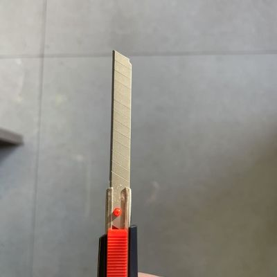 12 Segmenten 9mm Cutter Carpet Knife Blade 0,35mm Dikte 60 Graden Hoek Voor nauwkeurig snijden