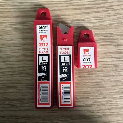 8 Segmenten 60° Hoek Extra Heavy Duty Utility Knife Blades 0,5 mm Dikte Prestaties