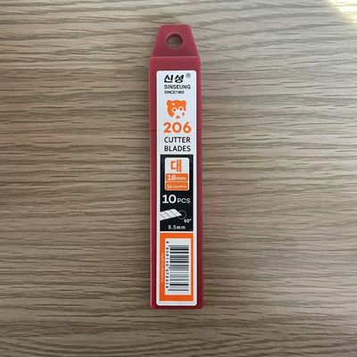 Professionele gladde precieze snijmachine mes lemmet breedte 18 mm dikte 0,5 mm