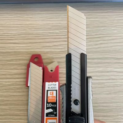 Precisie 14 Segmenten Stanleymesmes 18mm Nauwkeurig Snijden Kleur PPF